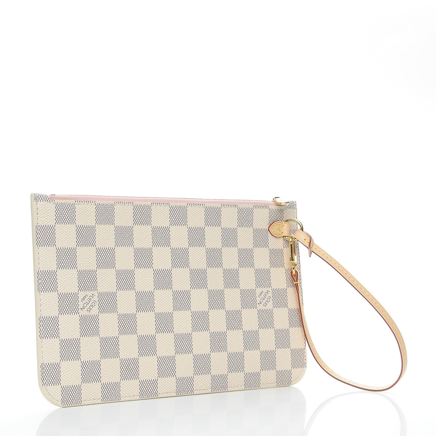 Louis Vuitton Damier Azur Neverfull MM GM Pochette Rose Ballerine 3 of 7