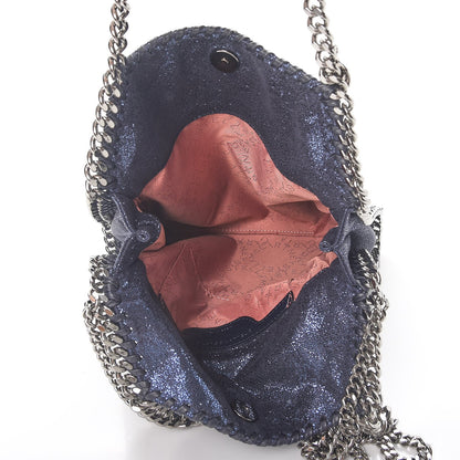 Stella McCartney Shaggy Deer Mini Falabella Fold Over Tote Lapis Navy 5 of 7
