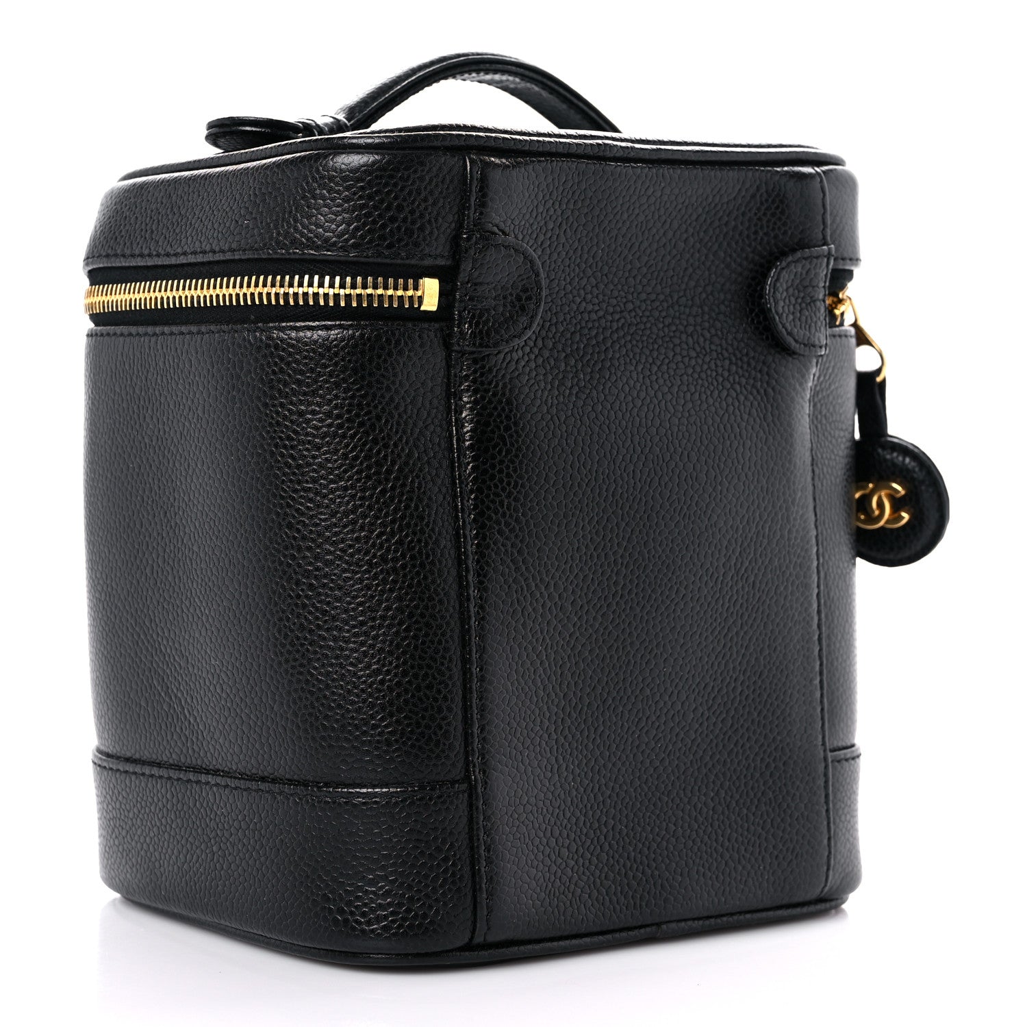 Chanel Caviar Vanity Cosmetic Case Black 3 of 9