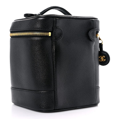 Chanel Caviar Vanity Cosmetic Case Black 3 of 9