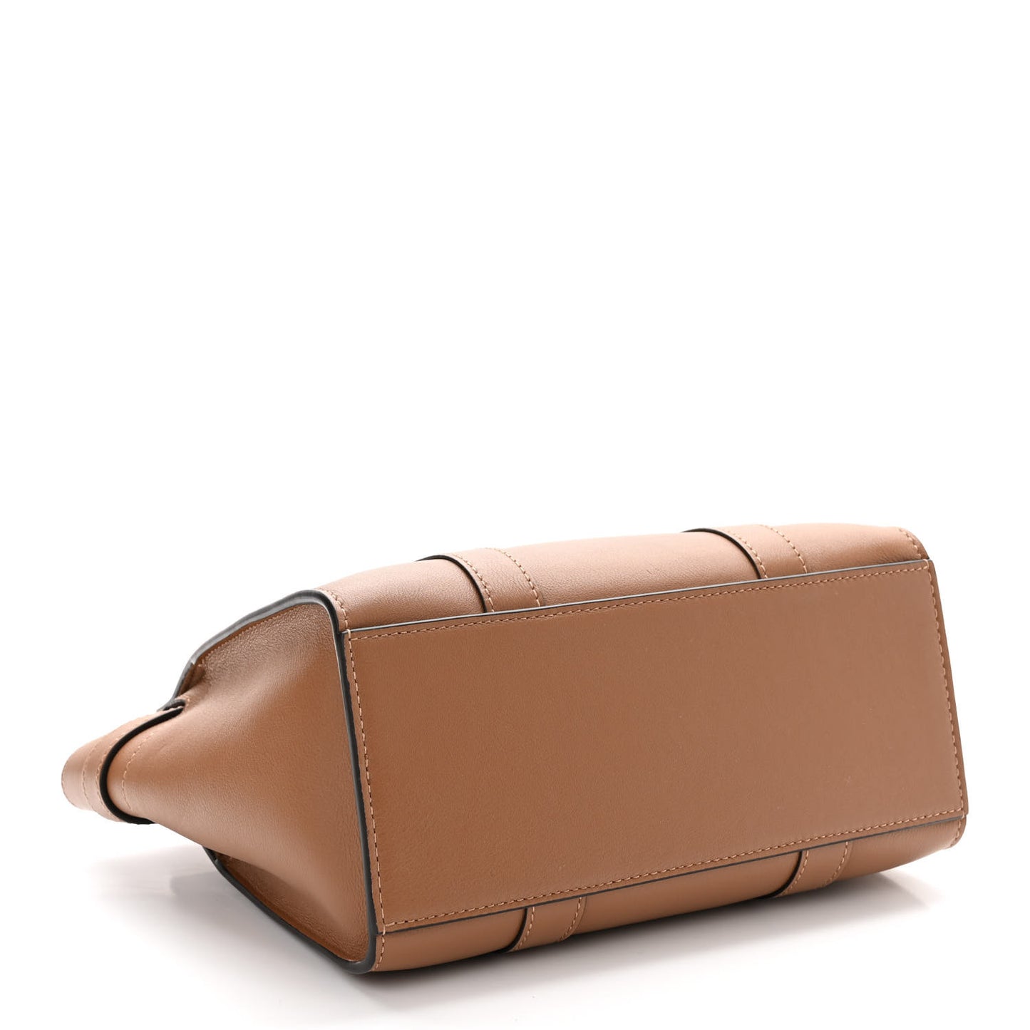 Small Classic Silky Calfskin Mini Zipped Bayswater Teak