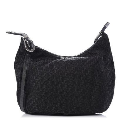 Christian Dior Monogram Buckle Hobo Black 1 of 10