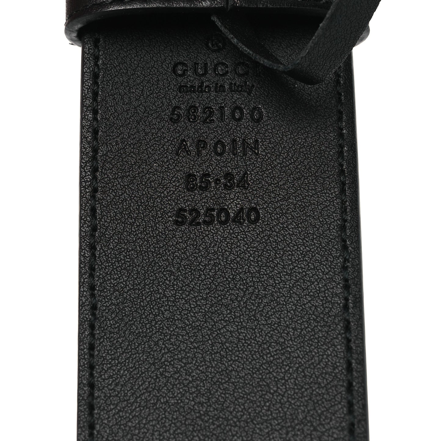 Calfskin Crystal Double G 40mm Belt 85 34 Black