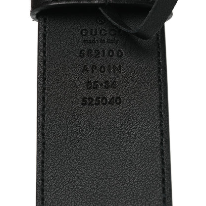 Gucci Calfskin Crystal Double G 40mm Belt 85 34 Black 5 of 5