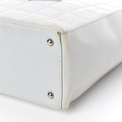Chanel Lambskin Chocolate Bar Quilted Small Shoulder Bag Light Blue 21 of 24