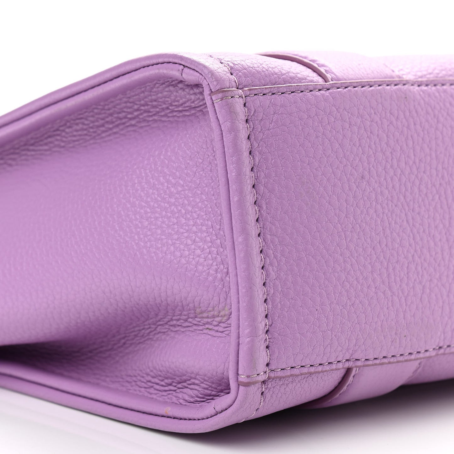 Grained Calfskin Small The Tote Bag Regal Orchid