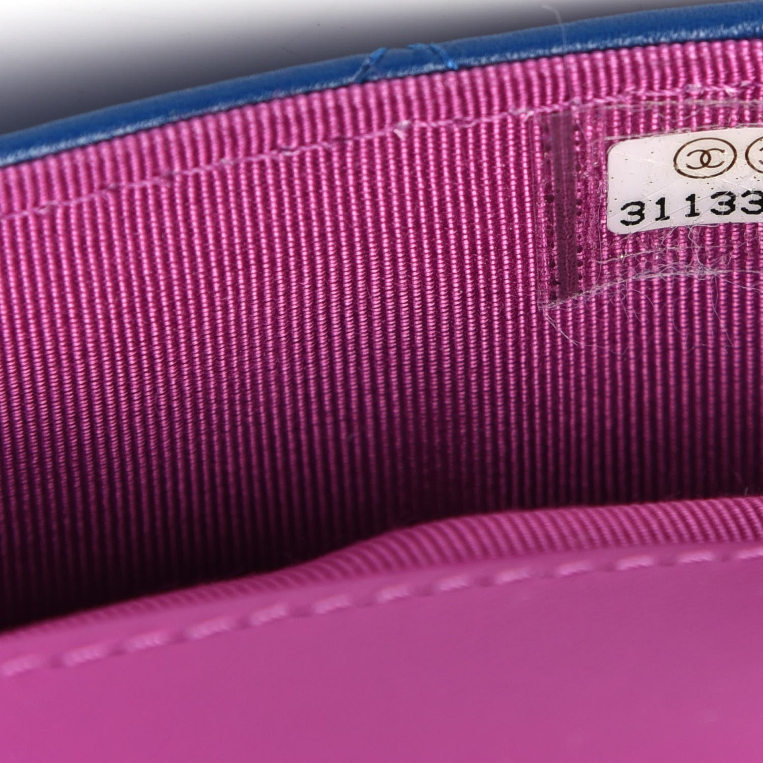 Chanel Lambskin Quilted Glasses Case With Chain Blue Purple 7 of 11