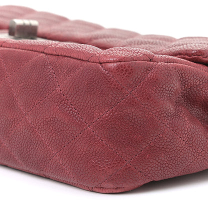 Chanel Washed Caviar Quilted 2.55 Reissue 225 Bijoux Chain Flap Red 6 of 13