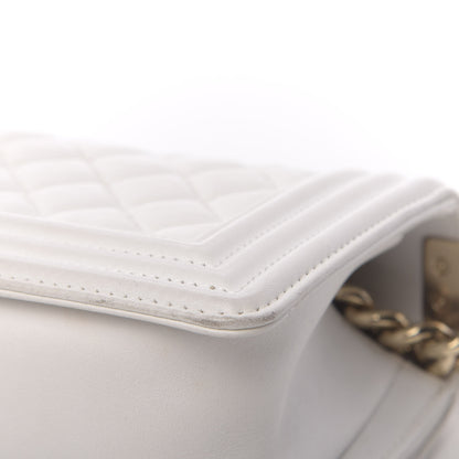 Chanel Calfskin Quilted Small Boy Flap White 11 of 16
