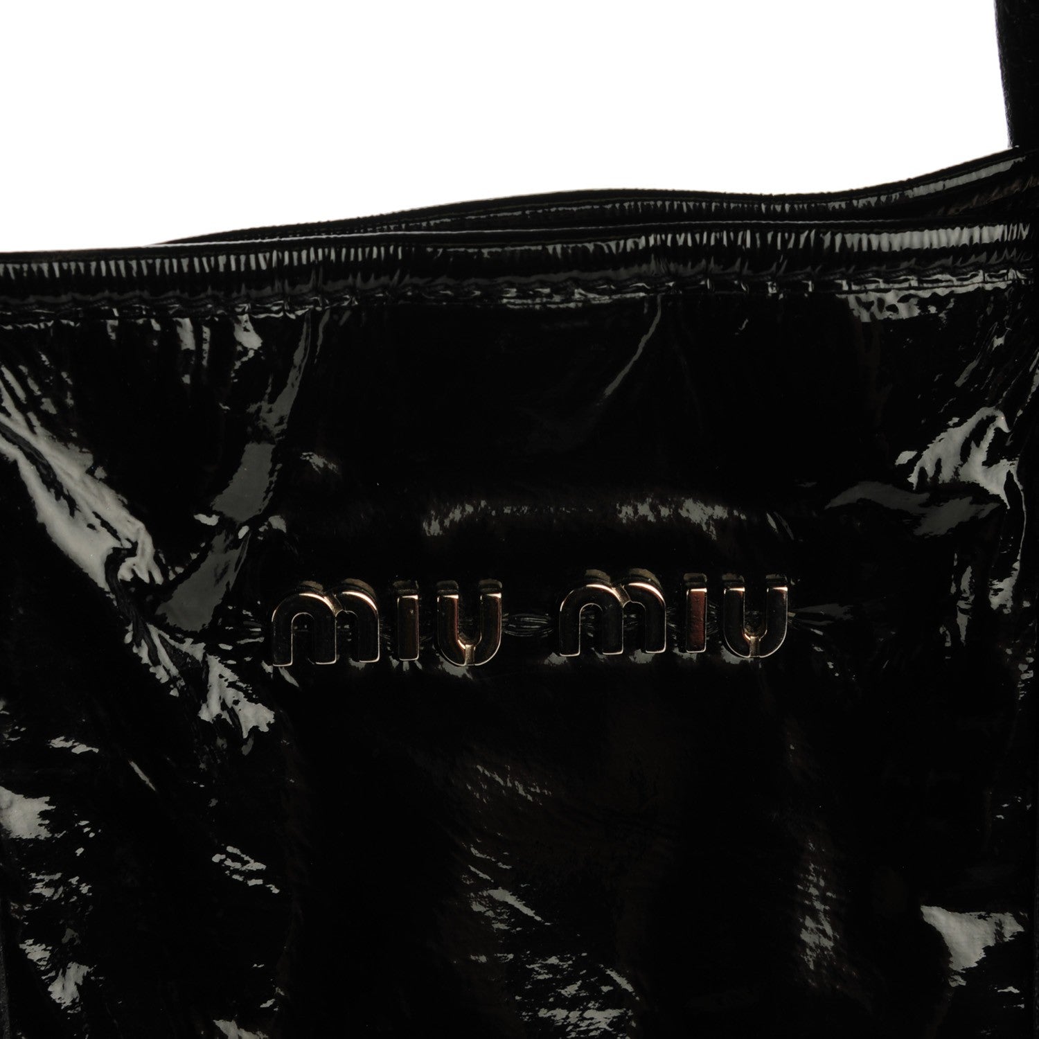 Miu Miu Vinyl Tote Black 5 of 8