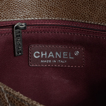 Chanel Crumpled Grained Calfskin Medium CC Crave Flap Brown 6 of 9