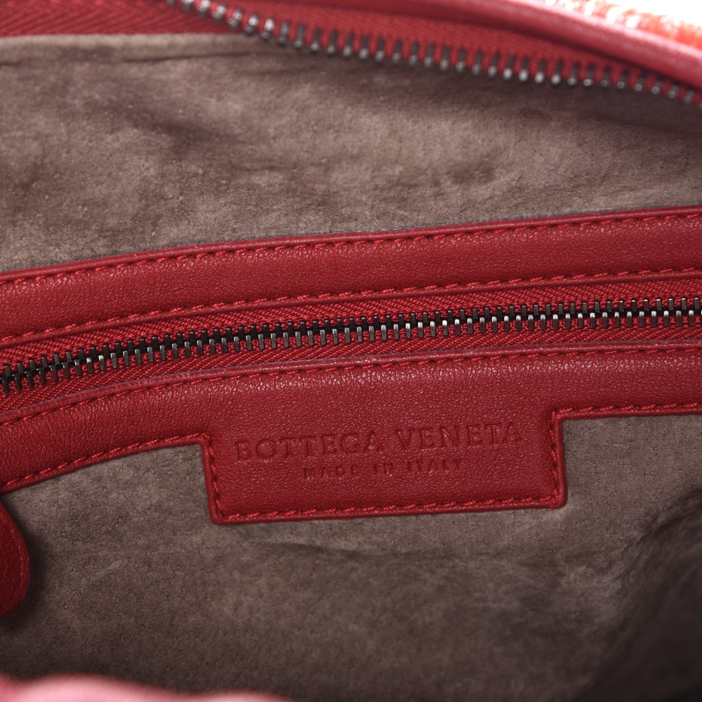 Nappa Silk Mini Ponza Devore Fuzzy Hobo Blood