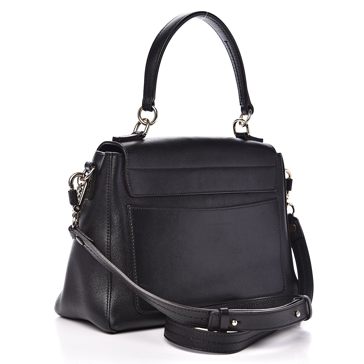 Chloe Calfskin Small Faye Day Shoulder Bag Black 2 of 12