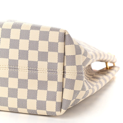 Louis Vuitton Damier Azur Graceful MM Rose Ballerine 10 of 10