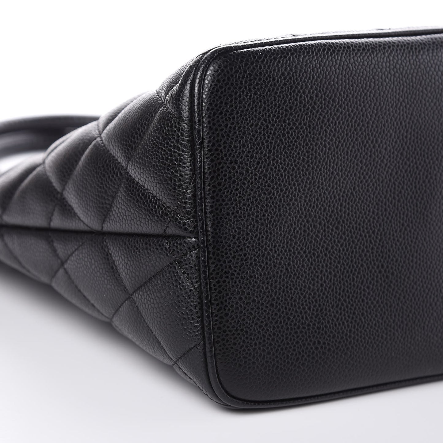 Caviar Quilted Medallion Tote Black