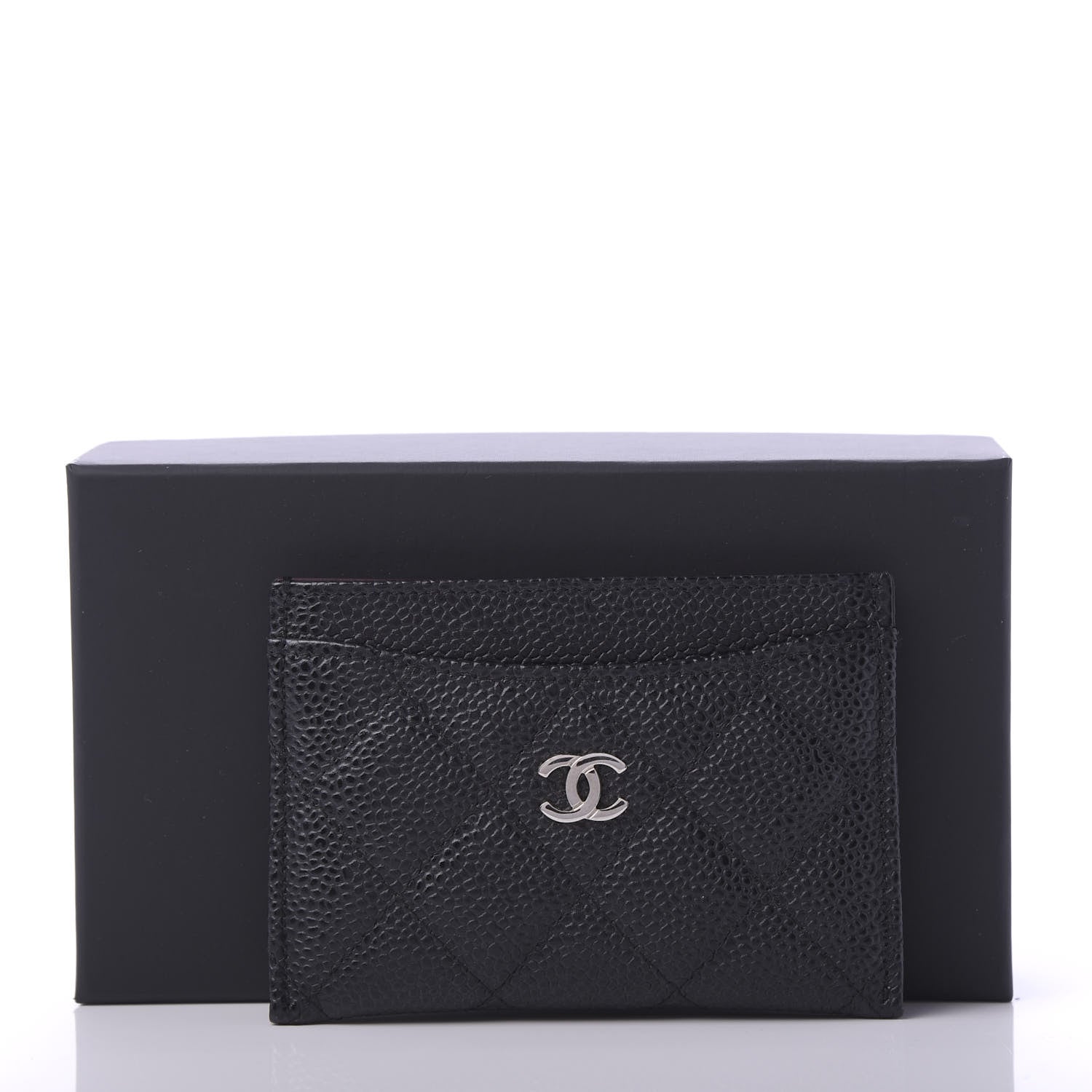 Chanel Caviar Quilted Card Holder Black 12 of 12