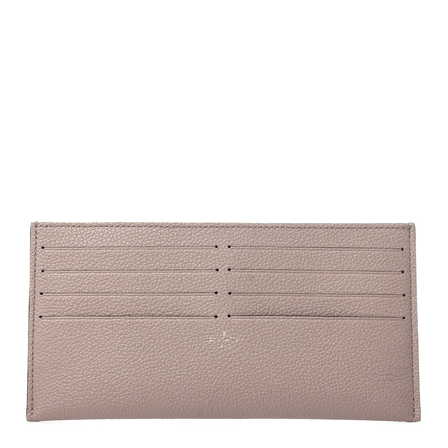 Calfskin Felicie Chain Wallet Card Holder Insert Tourterelle
