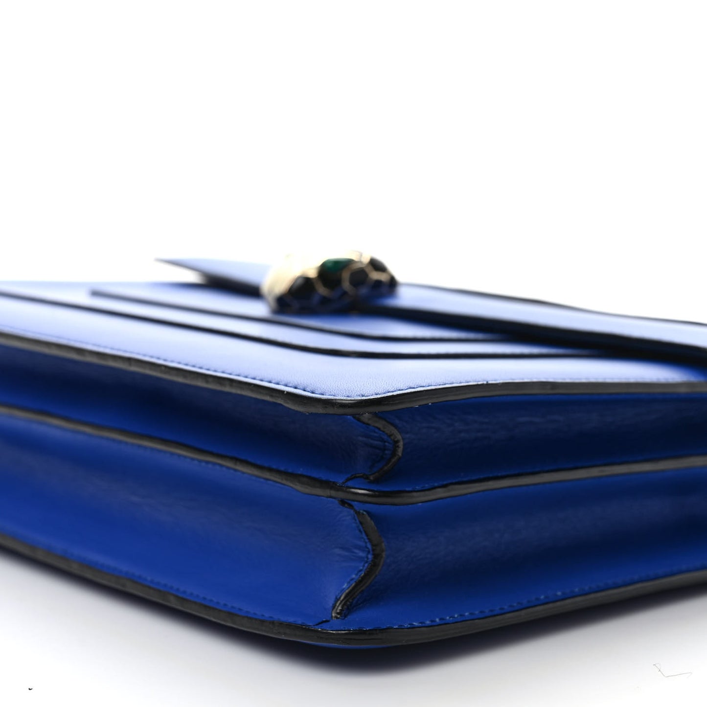 Calfskin Serpenti Forever Shoulder Bag Blue