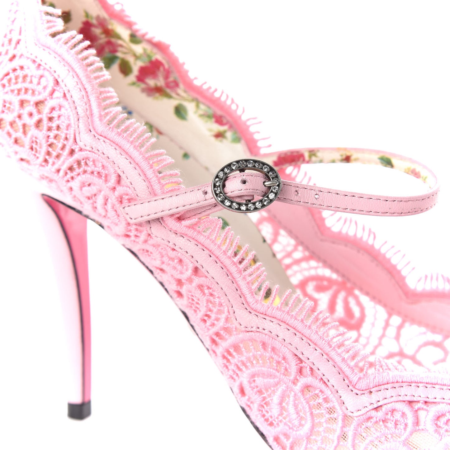 Lace Pizzo Venice Pumps 39 Sugar Pink