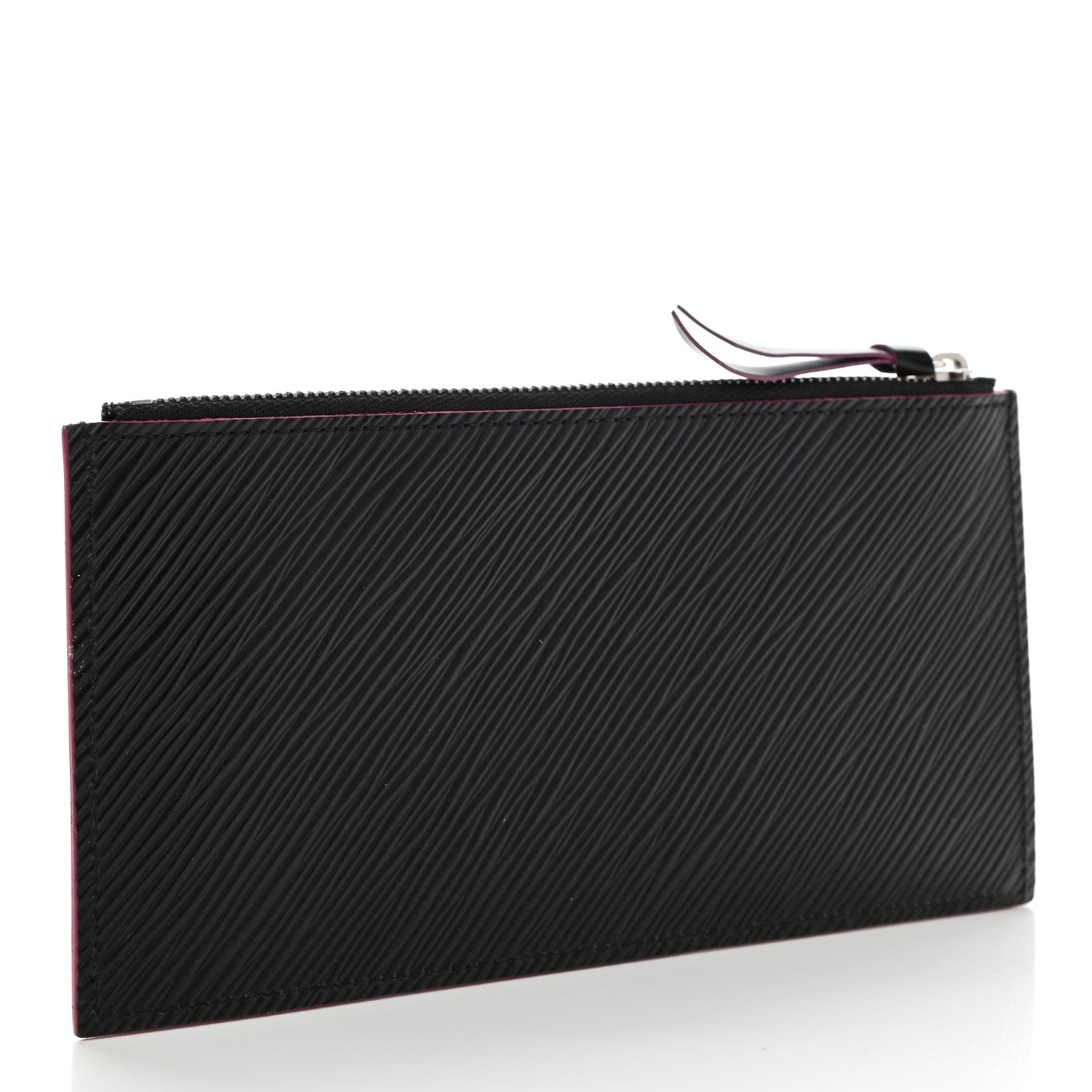 Louis Vuitton Epi Felicie Chain Wallet Zippered Insert Black Hot Pink 3 of 6