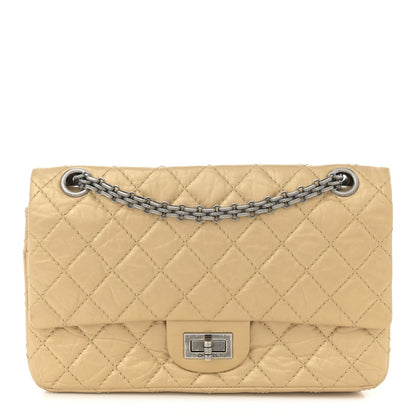 Chanel Metallic Aged Calfskin Quilted 2.55 Reissue 225 Flap Gold 1 of 11
