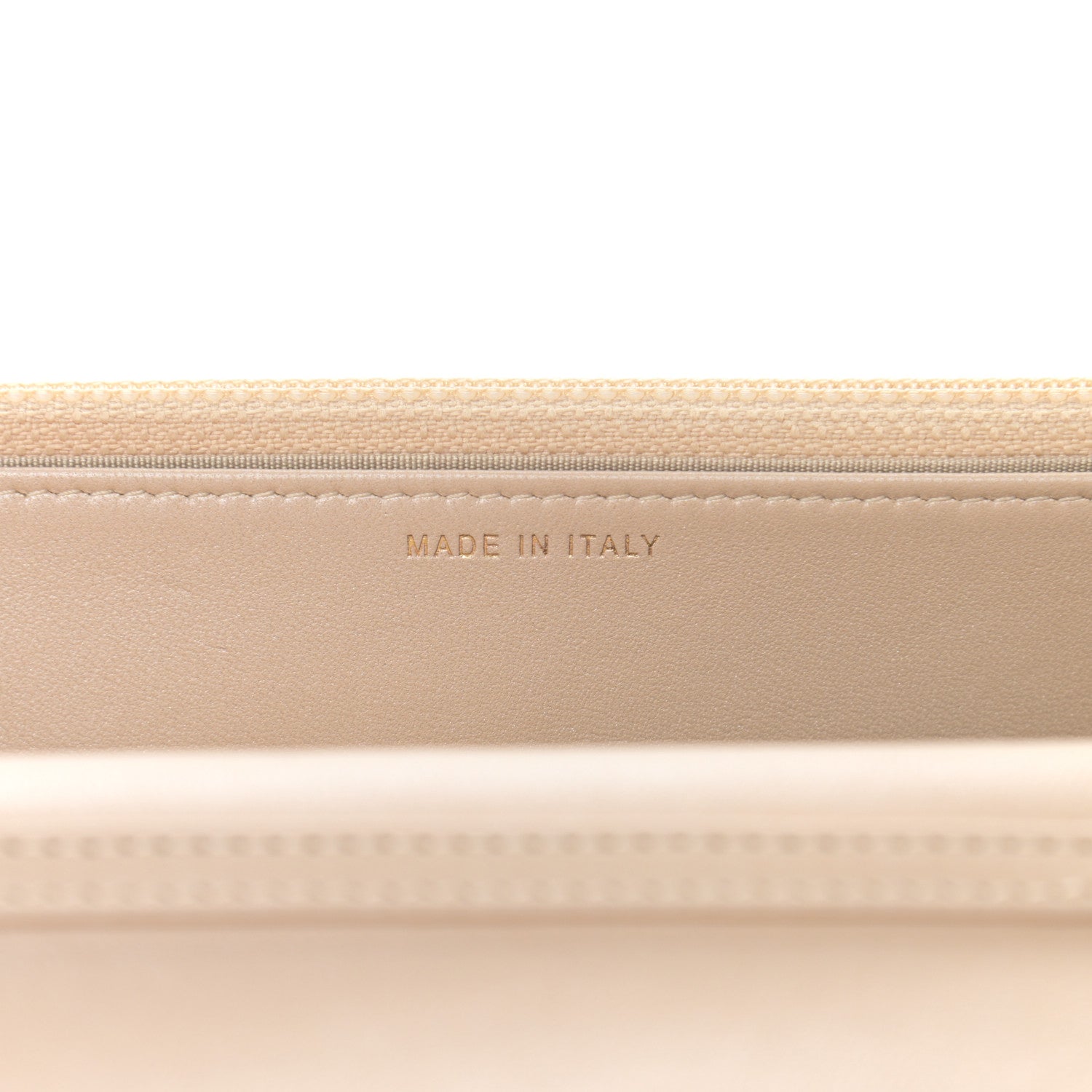Chanel Iridescent Lambskin Quilted Pearl Wallet On Chain WOC Light Beige 8 of 12