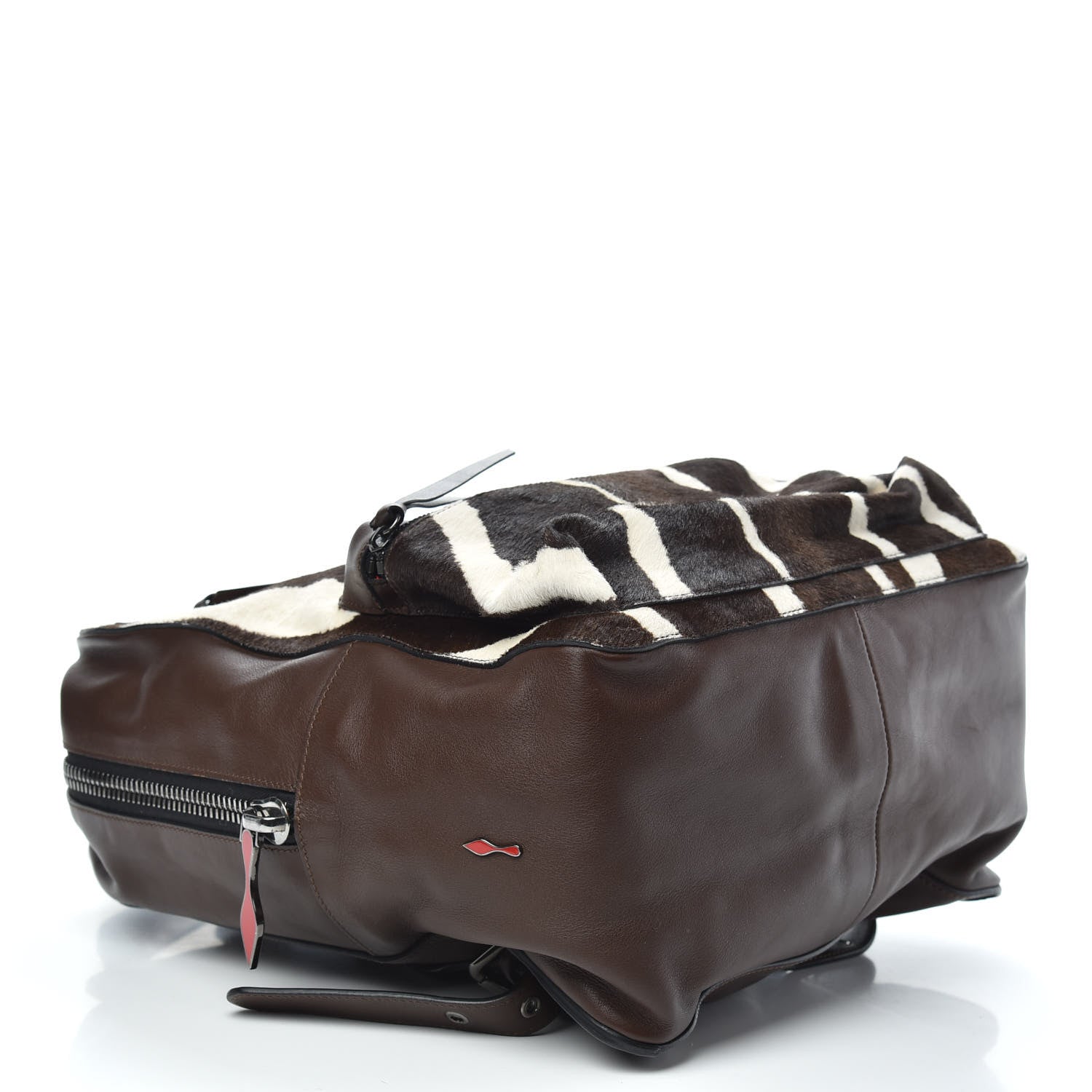 Christian Louboutin Calf Hair Aliosha Backpack Brown 3 of 10