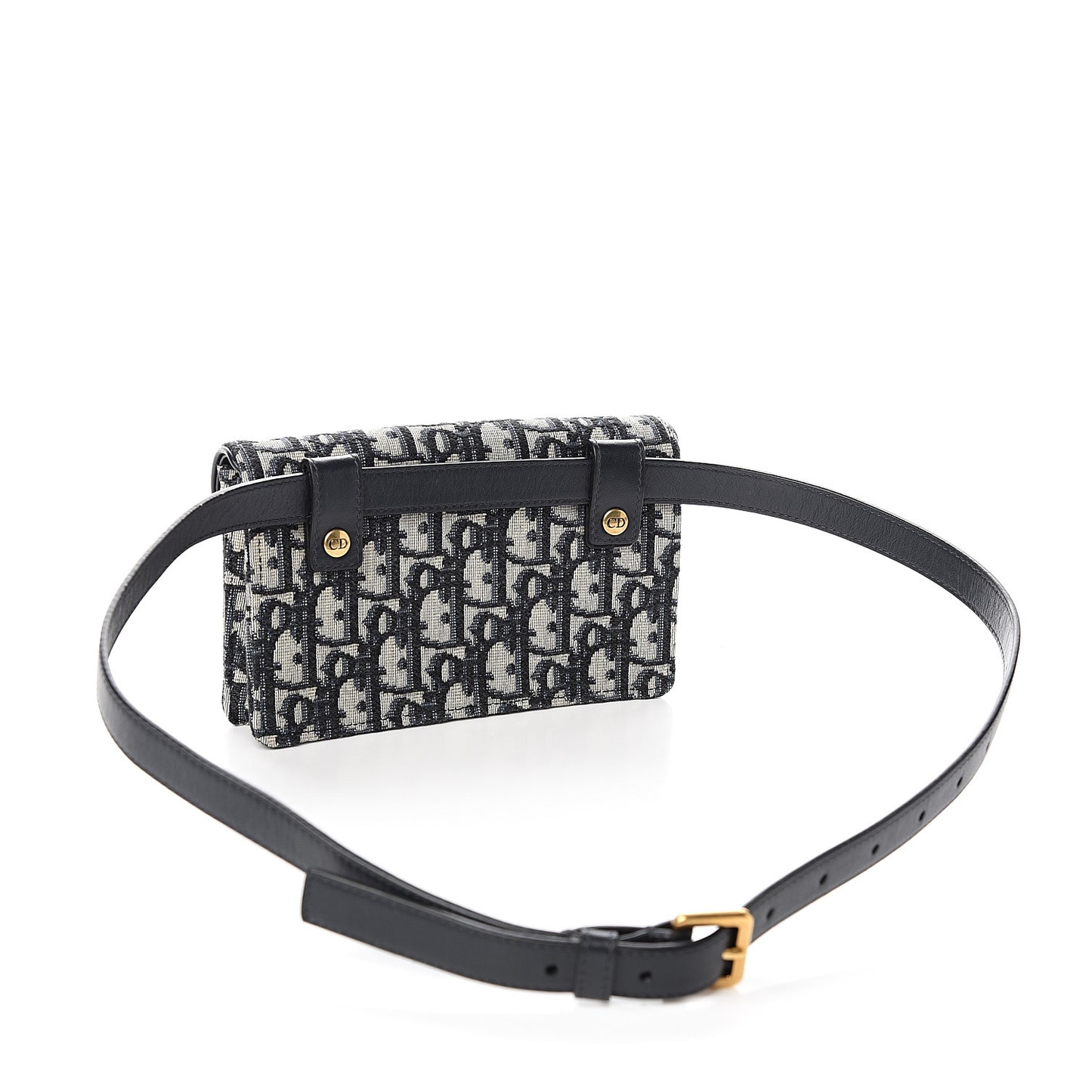 Oblique Saddle Belt Bag Blue