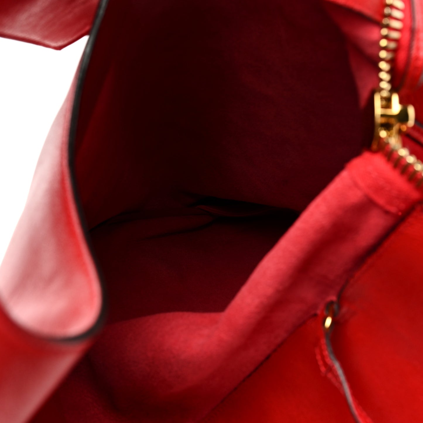 Ramskin Large Alix Padlock Zip Shoulder Bag Flame Red