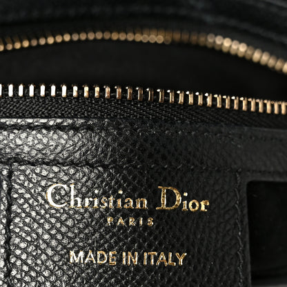 Christian Dior Grained Calfskin Saddle Bag Black 6 of 11