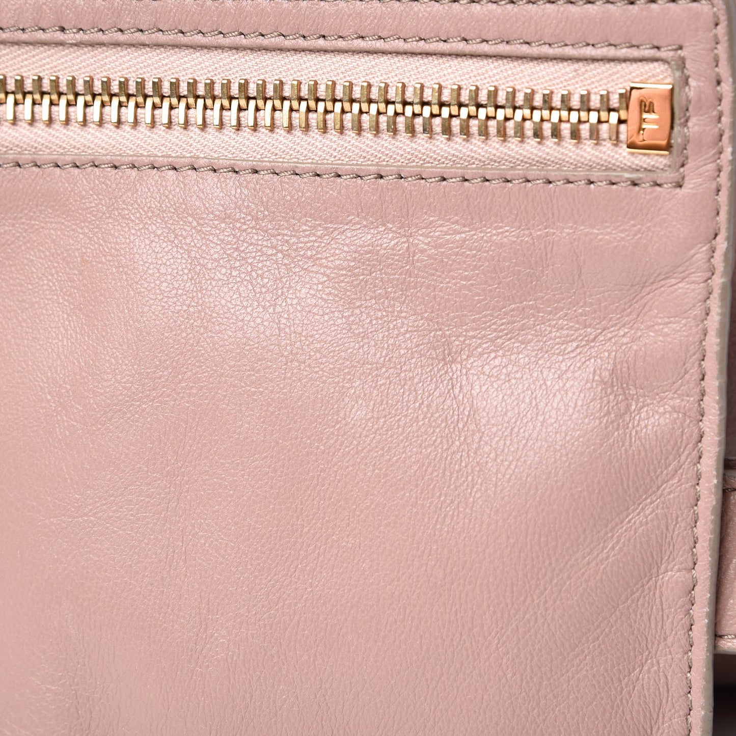 Ramskin Large Alix Padlock Zip Shoulder Bag Blush Nude