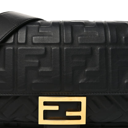 Fendi Nappa FF 1974 Embossed Baguette Black 8 of 11