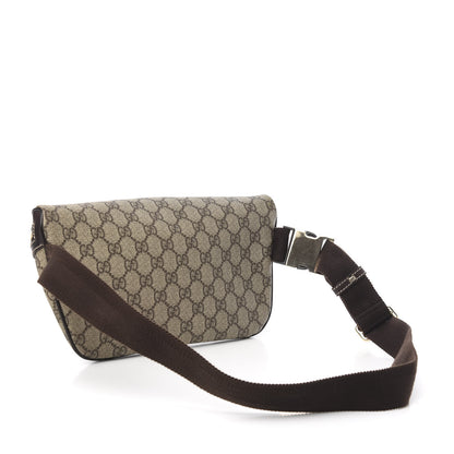 Gucci GG Supreme Monogram Belt Bag Dark Brown 3 of 10