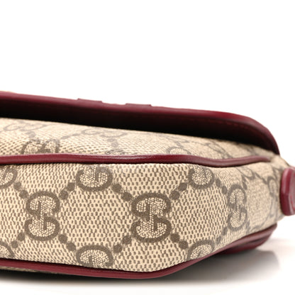 Gucci GG Supreme Monogram Cat Print Mini Shoulder Bag Beige Ebony Rosso Ancora 9 of 9