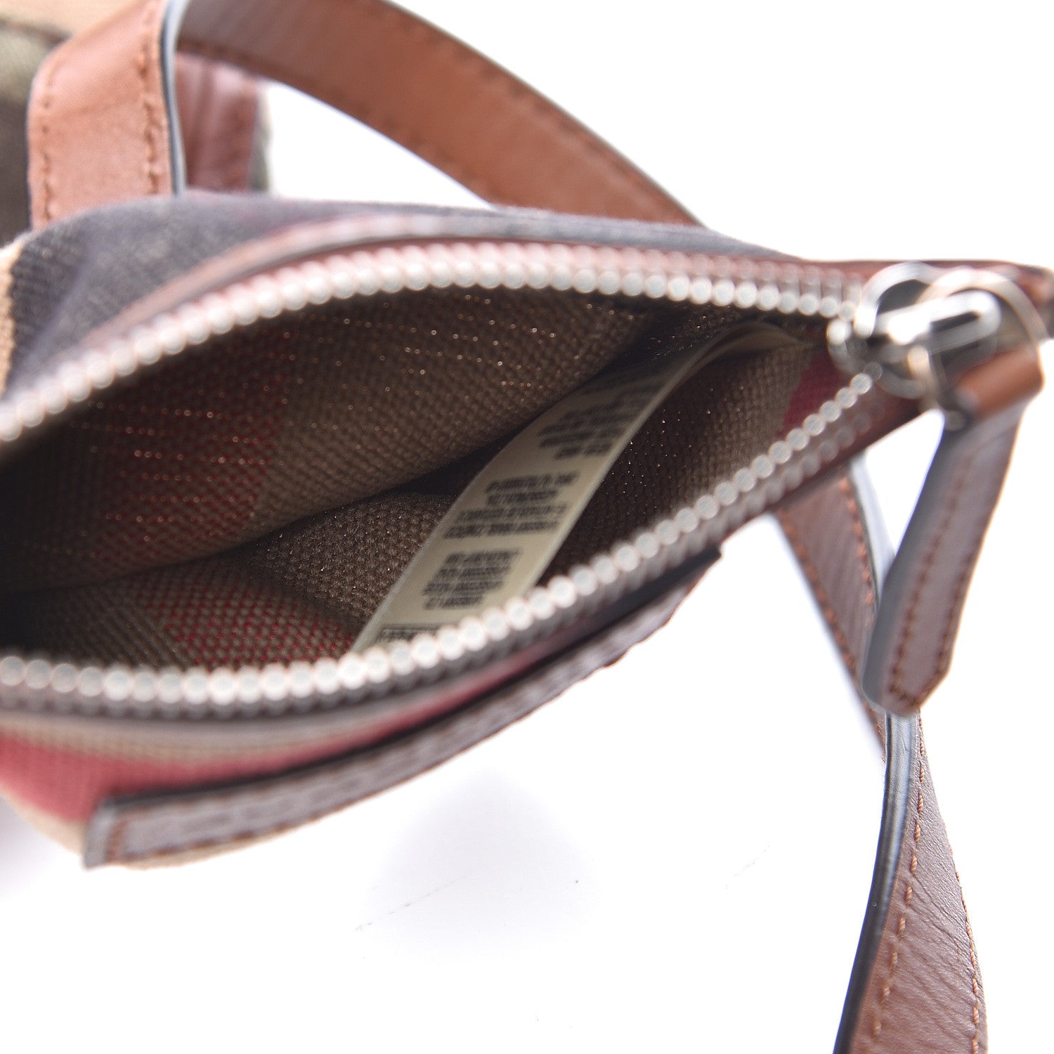 Burberry Canvas Mega Check Camouflage Mini Susanna Hobo Russet Brown 9 of 15