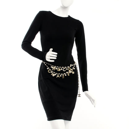 Chanel Pearl Charm Coco CC Belt Gold 2 of 10