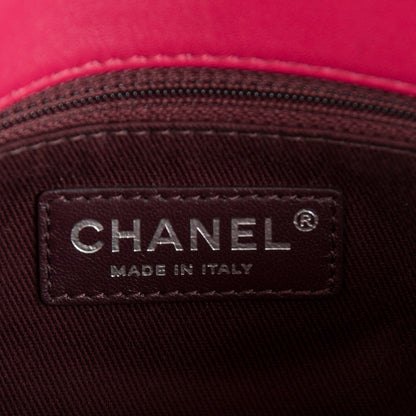 Chanel Lambskin Quilted Large Daily Supple Flap Dark Pink 8 of 9