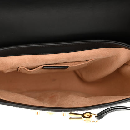 Gucci Guccissima Web Medium Padlock Messenger Shoulder Bag Black 5 of 10