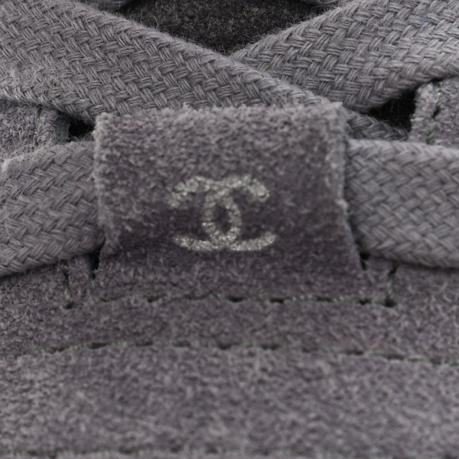 Chanel Suede Calfskin CC Sneakers 37 Black 9 of 13