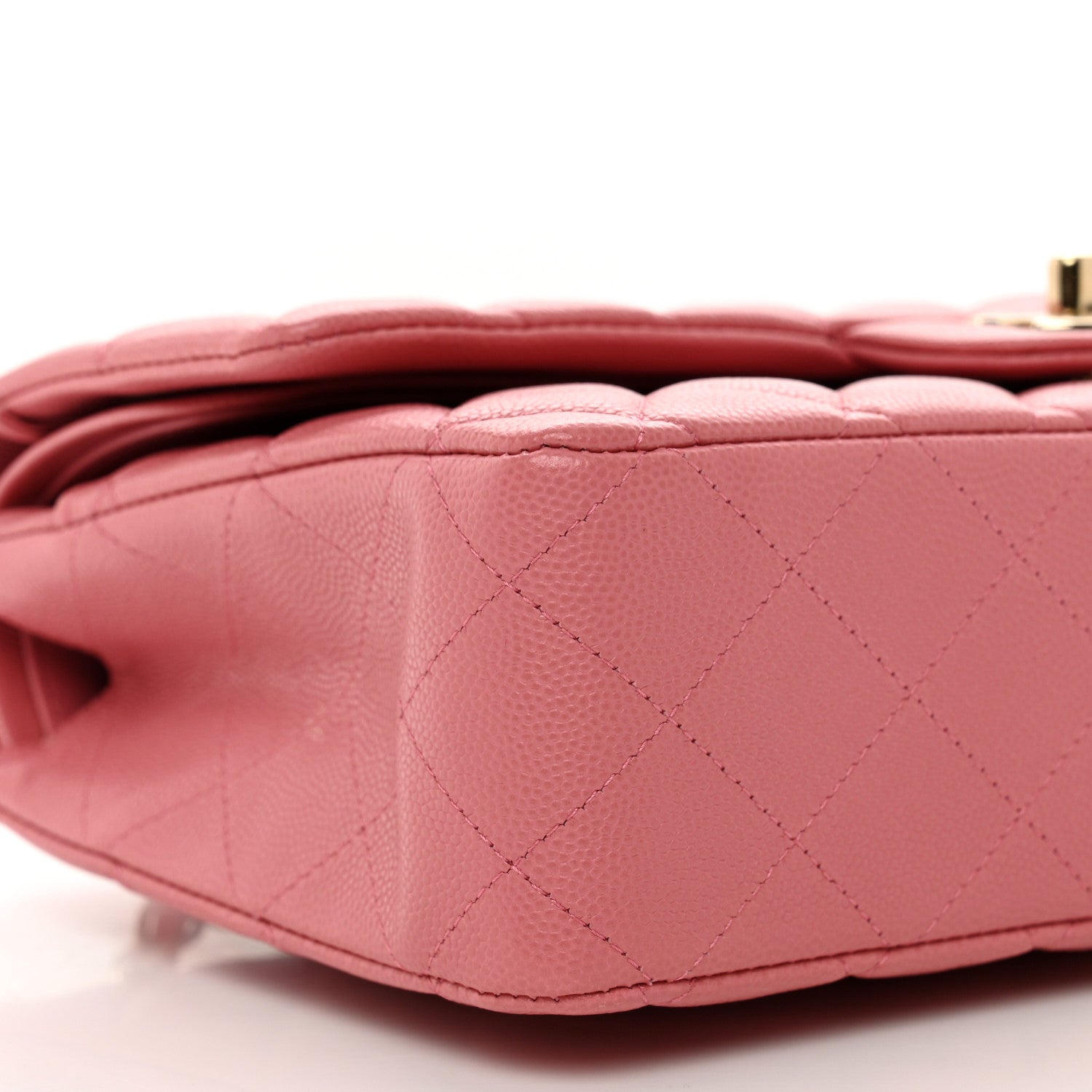 Chanel Caviar Quilted Medium Double Flap Pink 7 of 8