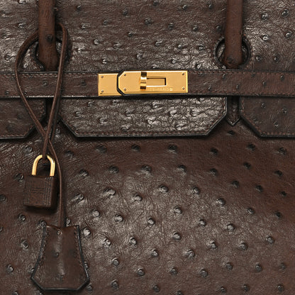 Hermes Ostrich Birkin 40 Noisette 7 of 14
