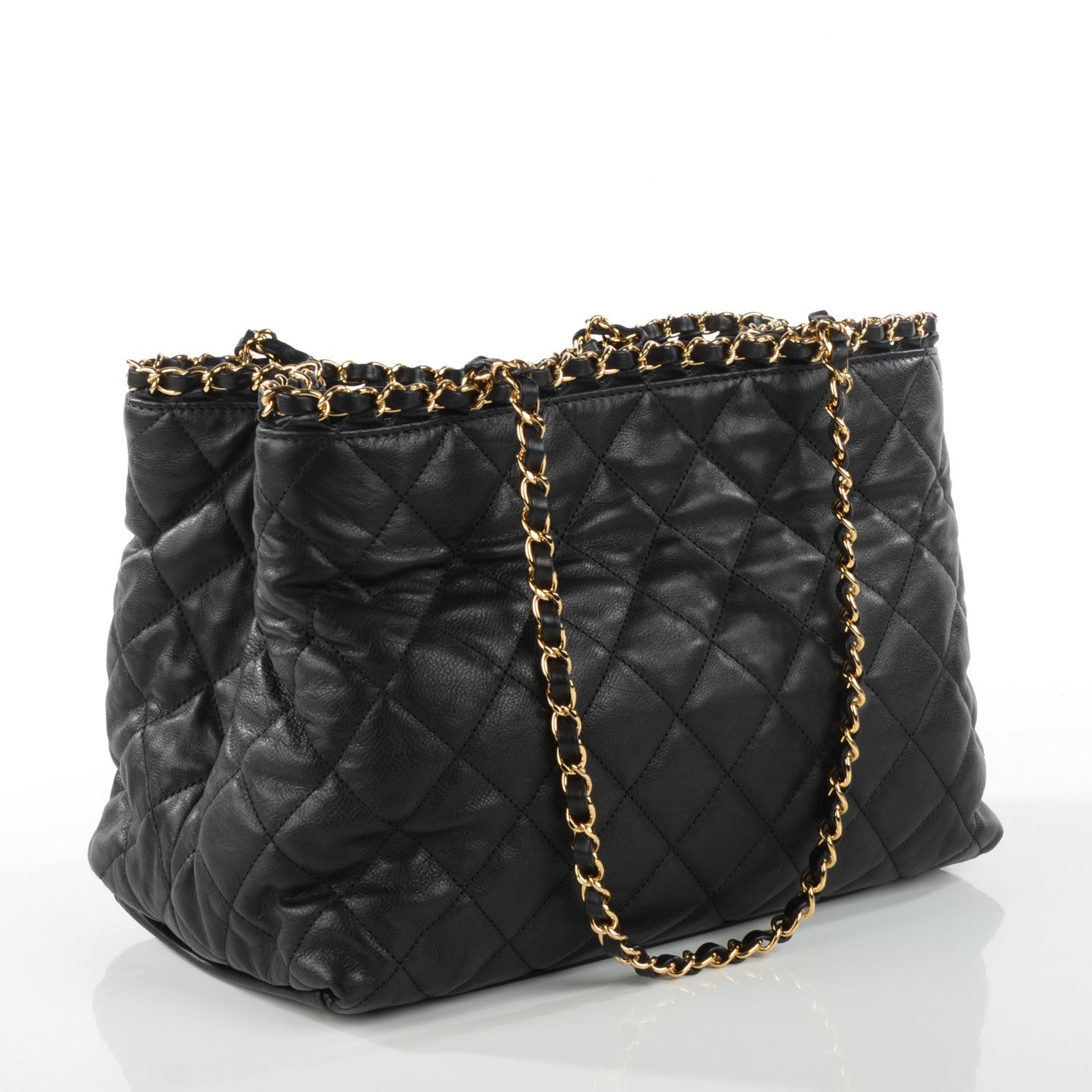 Chanel Calfskin Small Chain Me Tote Black 3 of 7