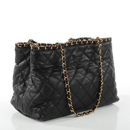 Chanel Calfskin Small Chain Me Tote Black 3 of 7