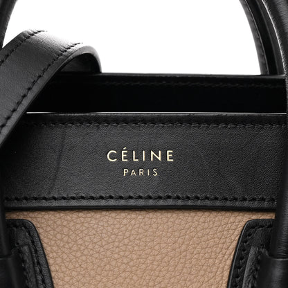 Celine Elephant Calfskin Nano Tri-Color Luggage Beige 8 of 12