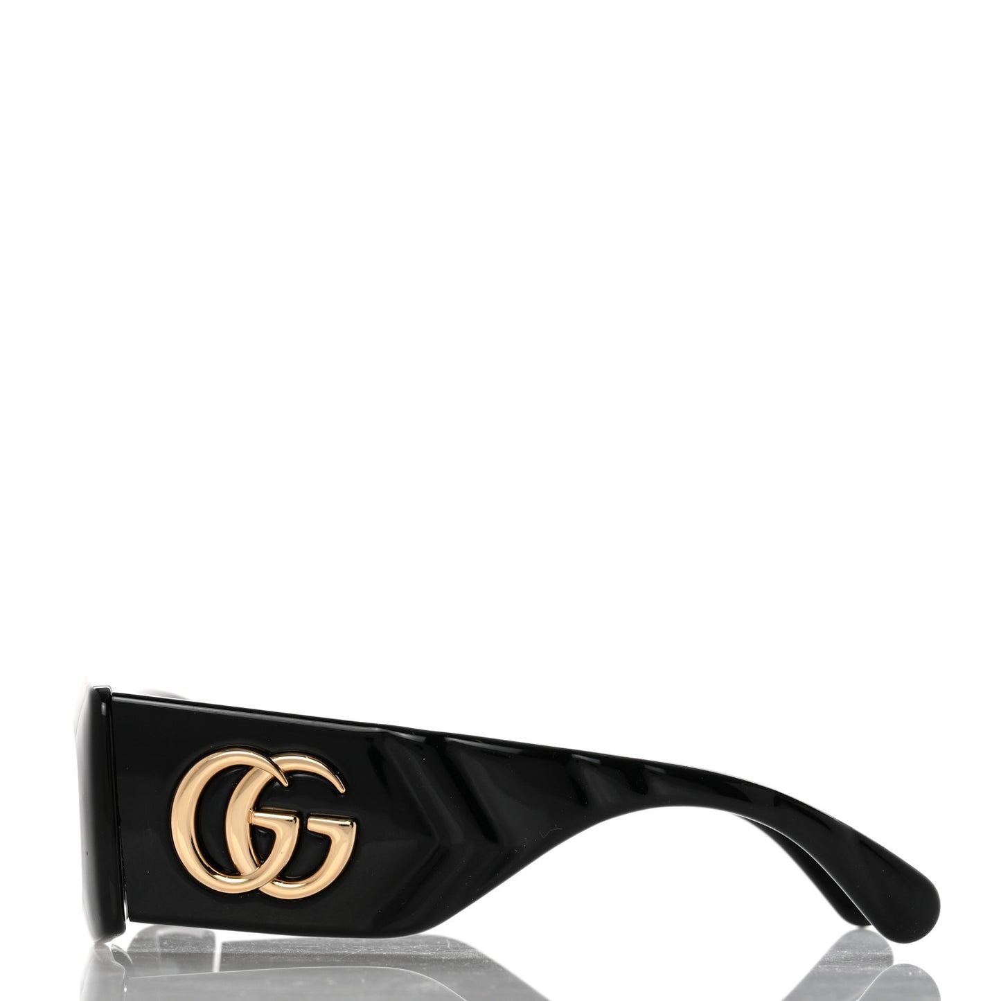 Acetate Rectangular Sunglasses GG0811S Black