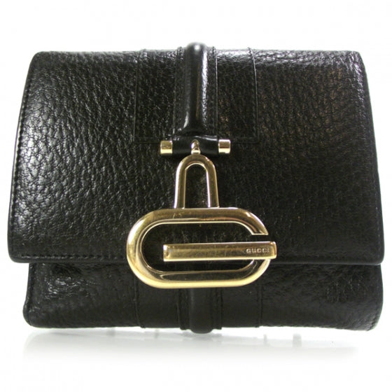 Leather French Junco Wallet Black