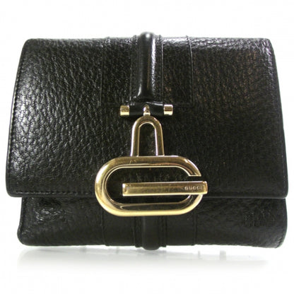 Gucci Leather French Junco Wallet Black 1 of 10