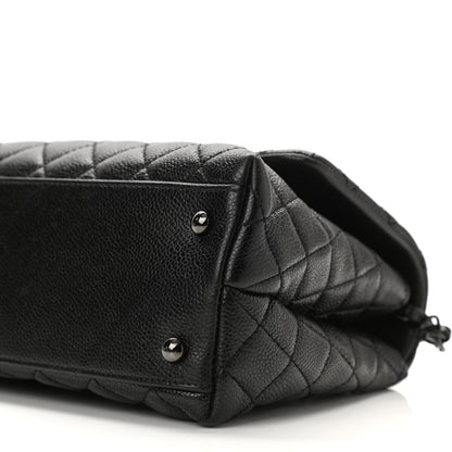 Chanel Caviar Quilted Small Coco Handle Flap So Black 10 of 10