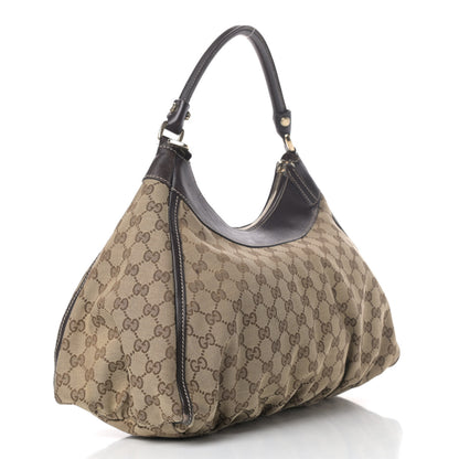 Gucci Monogram Large D Gold Hobo Dark Brown 2 of 6