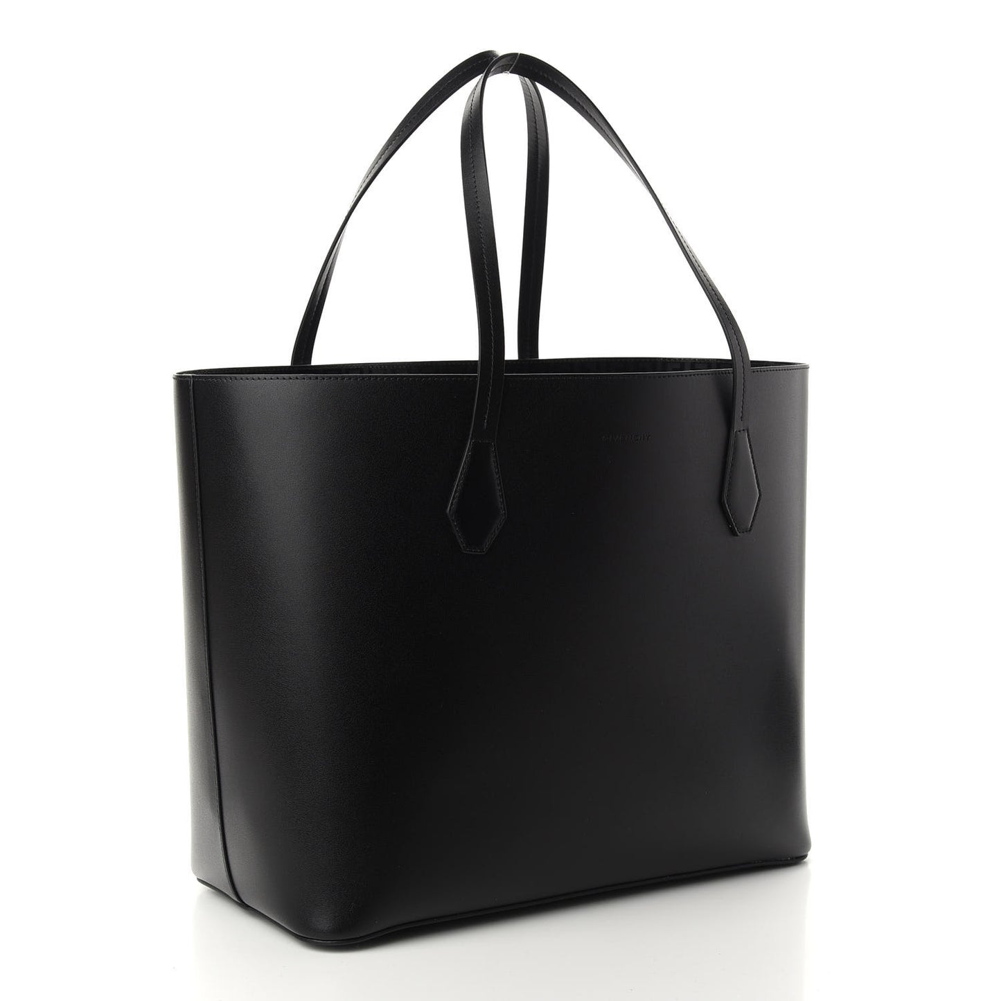 Smooth Calfskin Wing Shopping Bag Black